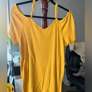 Torrid size 1 mustard strappy shirt